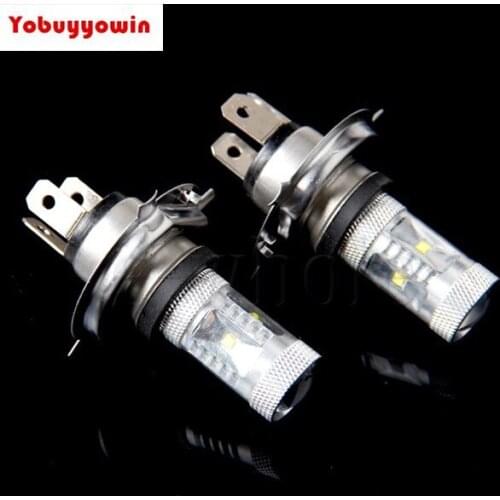 Free shipping 2pcs/lot CREE chips H4 High Low Beam LED Bulb 30W White 6000K Lens lamp 12V for Car EW GMC Savana