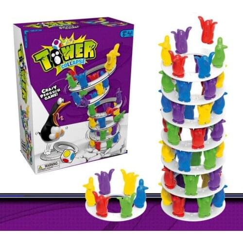 Fly AC toy - balance penguin challenge tower building childrens puzzle multiplayer parent-child interaction family party games