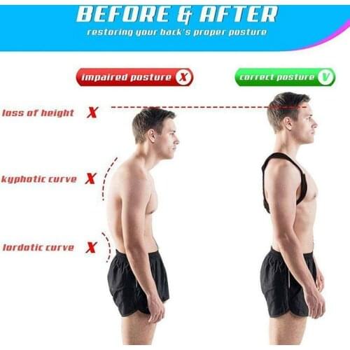 Unisex Invisible Back Shoulder Posture Corrector Orthotic Spine Support Belt Health99