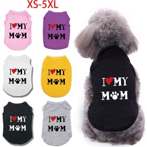 2021 New Style Large Pet Dog Clothes Vest, Small Medium French Bulldog Chihuahua Fashion Breathable Shirt T-shirt Puppy Clothes