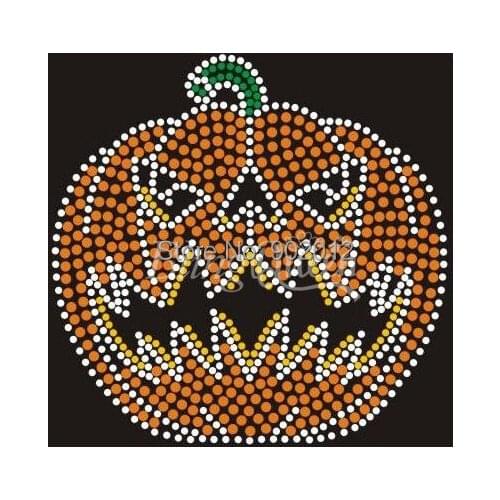 BlingQueen Wholesale 25PCS/LOT Iron On Rhinestone Designs Halloween Free Shipping