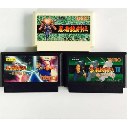 Original 8bit game card : Ninja Ryukenden 1+2+3 ( Japan Version!! cartridge ONLY!! )