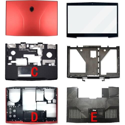 Original New Laptop For Dell Alienware M17X R3 R4 LCD Back Cover/Front Bezel/Palmrest/Bottom Case/E Cover 00MKH2 0MKH2 0C63PY