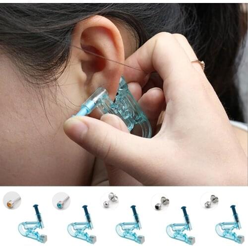 2Pcs Disposable Ear Cartilage Piercings Units Ears Studs Sterile Ear Gun Piercings Gun Ear Tragus Helix Piercing Lobe Earrings