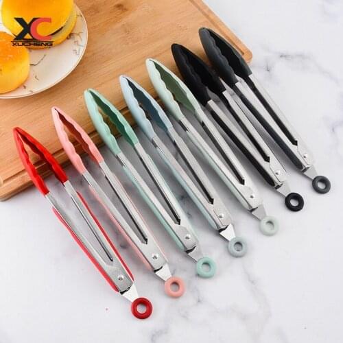 Food grade silicone food clamp 7 inch 9 inch 12 kitchen clamp utensils cookware buffet barbecue salad food clamp tool