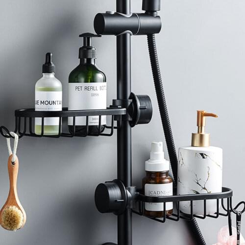 Bathroom Faucet Storage Rack Shower Storage Basket Drain Basket Sink Dishcloth Rack Soap Holder Shower Storage Rack