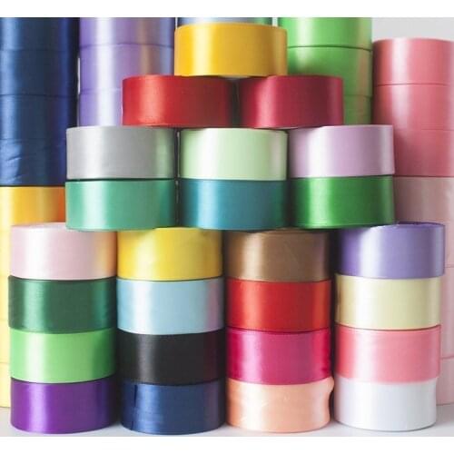 40mm Silk Satin Ribbons Crafts Supplies Fabric DIY Roses Flower Wedding Sashes Bow Ties Wedding Birthday Party Gift Wrapping
