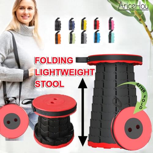 Telescopic Stool Retractable Stool Folding Chiar Fishing Chair Portable Camping Hiking Stool Outdoor Furniture Mini Chair