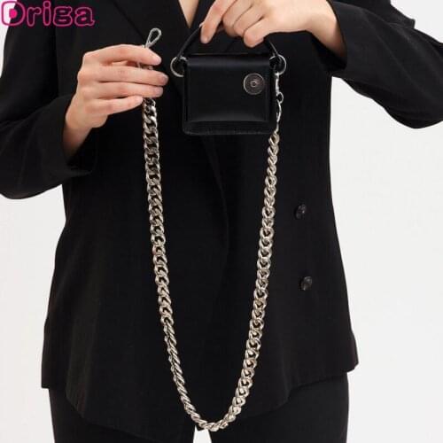 Driga Handbags For Girl 2021 New Fashion Shoulder Bags Square Crossbody Bags Thick Chain Chest Bags Pu Leather Messenger Bags