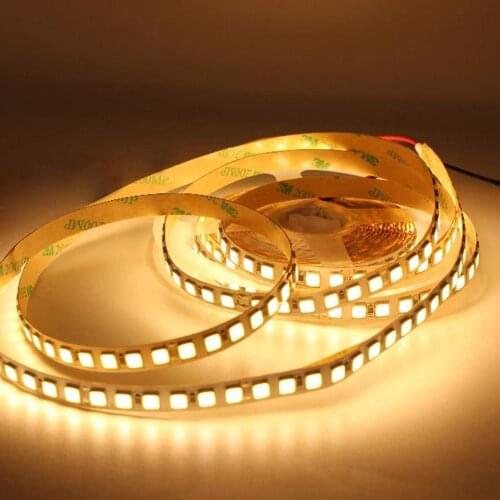 IP65 IP67 Waterproof LED Strip Light 12V 5M SMD 5054 120LED 12 V Lamp Tape Flexible Ribbon White Warm White Home Decoration