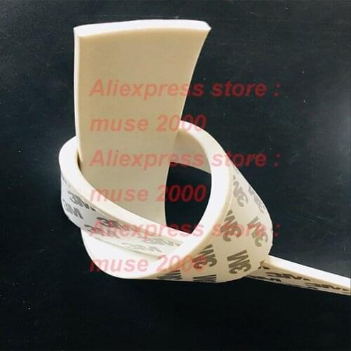 10 15 x 10 15 20 30 40 50mm foamed silicone Flat White soft rubber seal strip square oblong adhesive tape backed foaming VMQ