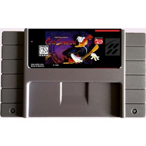 High Quality 16 Bit Maui Mallard in Cold Shadow NTSC Big Gray Game Card For USA Version Game Player