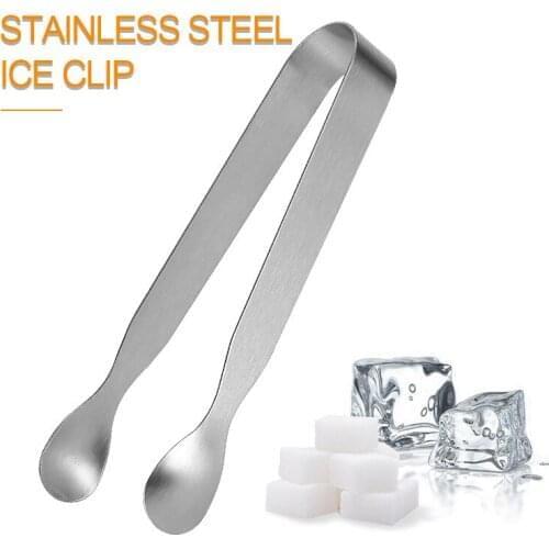 1Pcs Ice Sugar Stainless Buffets Tongs Sweet Candy Buffet Ice Tongs For Wedding Bar Party Barbecue BBQ Clip Kitchen Tools