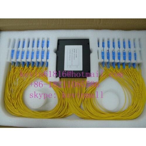 1x64 PLC Splitter,siglemode, with SC/UPC connector ODN with quality of telecom-grade. FiberCore