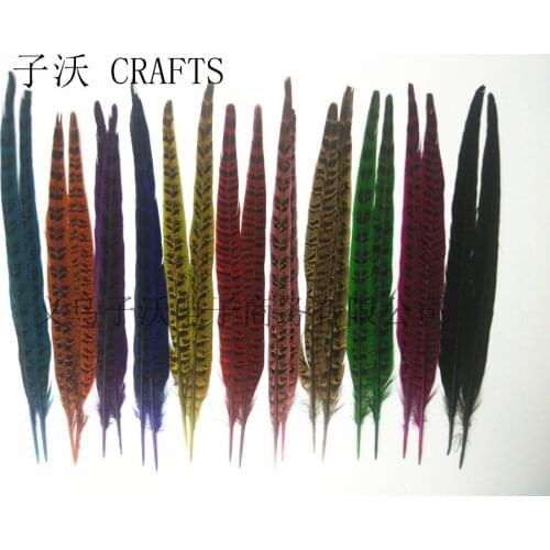 2019 Hot! 50pcs / lot natural Pheasants feathers, 12-14 "/ 30-35cm DIY jewelry, art performances props Accessories