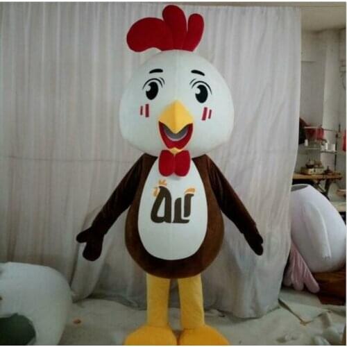 2020 Cosplay Chicken Mascot Costume Suit Party Game Dress Outfit Halloween Adult Factory Wholesale + Free Postage