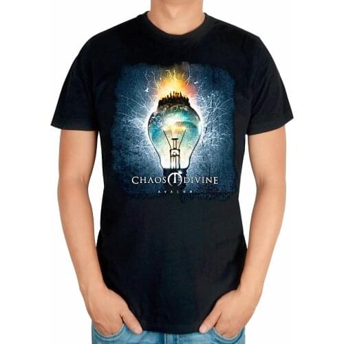 5 designs Harajuku Street Fashion Divine Chaos Rock Brand Black shirt 3D mma fitness Metal Cotton skateboard bulb T-shirt