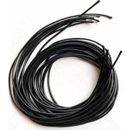 70cm Korean Waxed Polyester Cord 2mm Black Wax Rope for Necklace Bracelet Jewelry DIY Items Accessories
