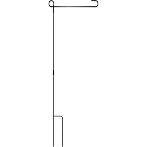 Banners Accessories Garden Flag Stand Flagpole Black Wrought Iron Small Flag Stand For Yard Garden Flag Pole Flag Holder