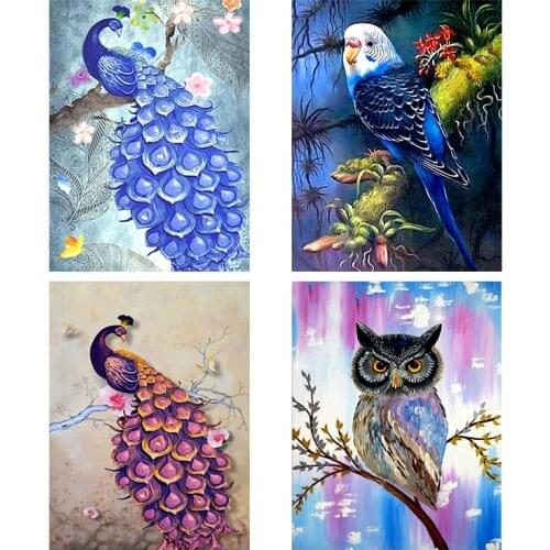 Full Drill Square 5D DIY Diamond Painting Diamond Embroidery owl Bird Phoenix Mosaic Picture Of Rhinestone