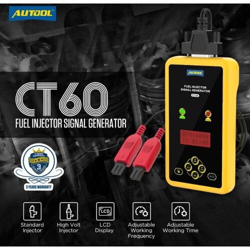 AUTOOL CT60 Fuel Injector Signal Generator Fuel Injector Super Pulse Signal Tester Increase CT150 CT200 Pulse Pressure Tester