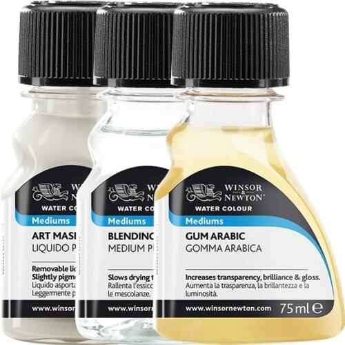 Windsor Newton White Glue Masking Liquid Cattle Bile Masking Glue Watercolor Paint Medium Blanking Liquid 75ml Resin Pigments