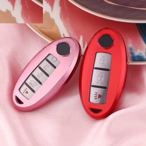 TPU Key Cover Key Case Key Shell For Nissan Qashqai J10 X-Trail t31 t32 kicks Tiida Leaf Cube INFINITI FX35 QX50 QX70 G35