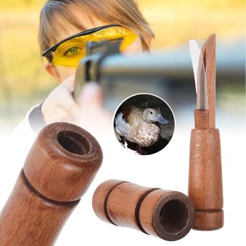1pc Wooden Duck Hunting Call Whistle Mallard Buck Dog Whistles Hunting Tool Outdoor Hunting Whistle Decoy Duck Goose Chicken