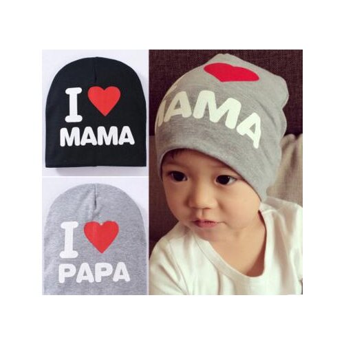 2019 i love mama i love papa spring summer infant baby hat cap bonnet baby children beanie for girls boys newborn props