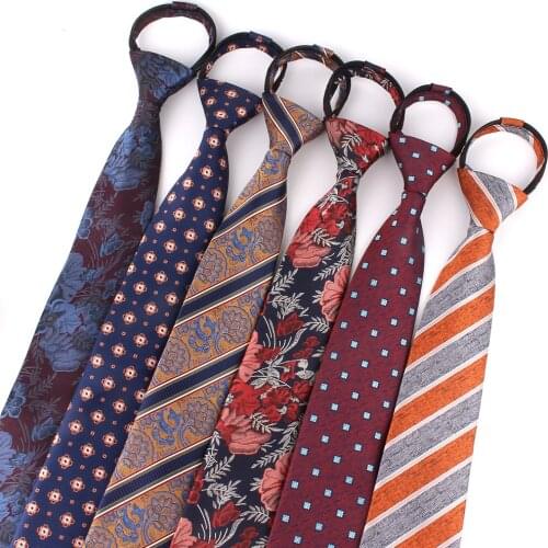Zipper Neck Ties Groom Necktie For Wedding Party Boys Girls Tie Floral Necktie For Men Women Neck Wear Mens Simple Stripe Ties
