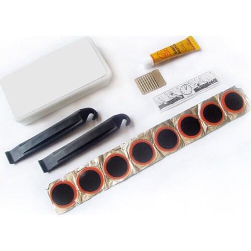 1set/3set Mountain Bike Bicycle Repair Tools Cycling Flat Tire Repair Rubber Patch Glue Lever Set Tyre Fix Kit