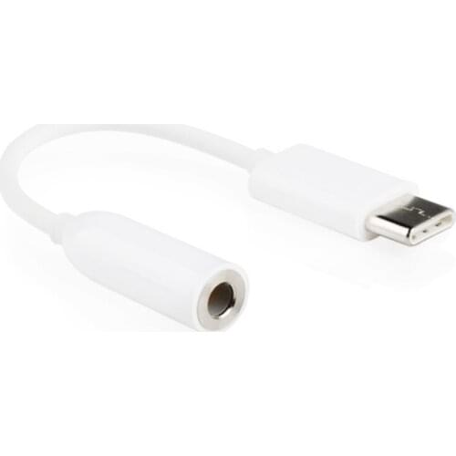 Type-C to 3.5mm Earphone cable Adapter usb 3.1 Type C USB-C male to 3.5 AUX o female Jack for Xiaomi 6 Mi6 Letv 2 pro 2 max2