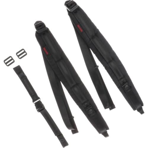 Black Color Comfortable Padded Accordion Belts 96 Bass 120 Bass Accordion Soft Shoulder Strap Set