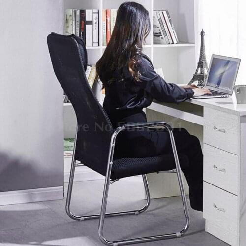 Computer Chair Household Comfortable Bow Conference Office Chair Netcloth Chair Simple Office Chair Backrest Chair