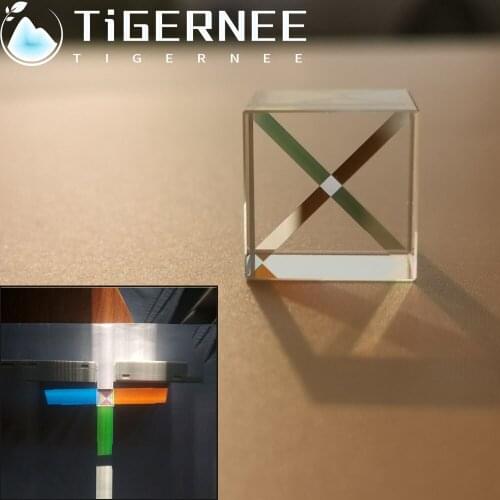 15mm Cubic Science Cube Optical Prisma Photography with Hexahedral Prism Home Decoration Prism Glass Only 1PCS