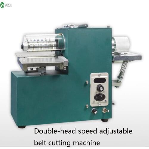 Double Head Leather Machine Belt Cutter Strap Cutting Machine With Edge Folding Laminating Machine Slicer