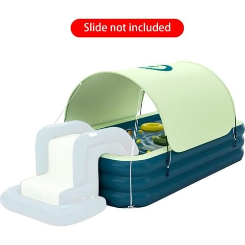 Inflatable Swimming Pool Without Slide And Pump Outdoor Shock Absorption Thicken Soft Shade Pool Paddling Bathing Tub For Kids