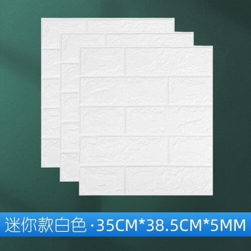 3d Wall Panel Imitation Brick Self-adhesive Wallpaper Wall Stickers Waterproof Wall Covering Living Room Kitchen Adhesive Tiles