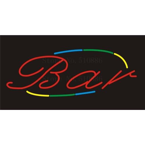 NEON SIGN For Bar Beer Wine Real GLASS Tube BAR PUB Restaurant Signboard store display Decorate Store Shop Light Signs 17*14"