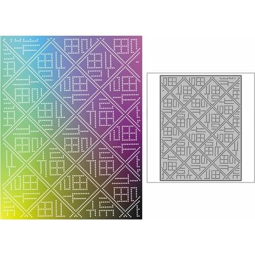 New Spotted Blessing Chinese Character Plate Craft Embossing Mold 2021 Metal Cutting Dies for DIY Scrapbooking Album Card Making