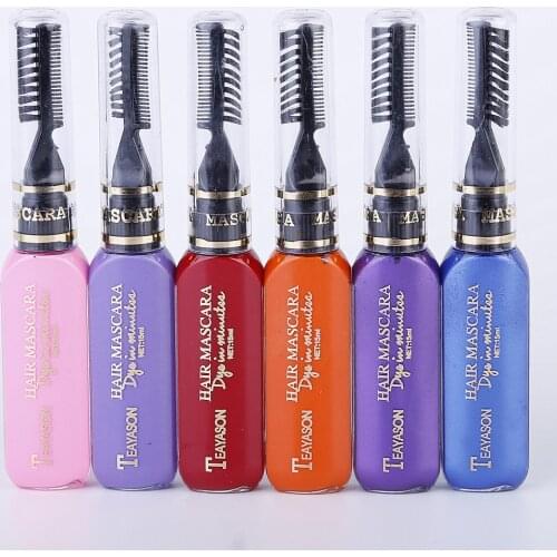 Disposable hair dye white dark blue dye cream color color mascara eye makeup fiber mascara beauty products skin care products