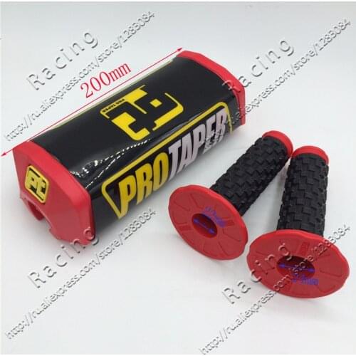 28MM HANDLEBAR Fat BAR PAD +RED GRIPS 22MM Fit For PROTAPER Motorcycle Pit Dirt Bike CR YZ RM KX KTM DR Husaberg Husky Gas