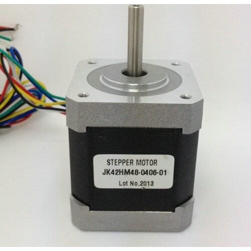 0.9 degree Nema 17 stepper motor 48mm 0.4A 0.32N.m 42HM48-0406 Nema17 motor 6-lead for 3D printer