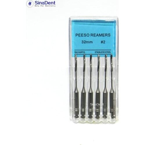Dental Peeso Reamers Drills 6pcs/pack 32mm Endodontics Rotary Files Dentistry Instruments for Dentist Dental Drills Burs