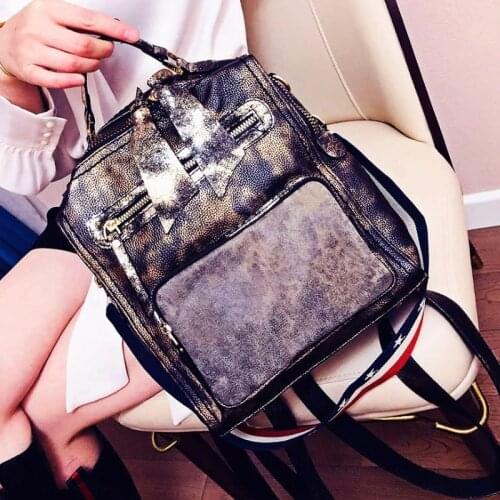 Vintage New Designer Fashion Women Backpack Soft Touch Multi-Function Small Backpack Female Ladies Shoulder Bag Girl Purse