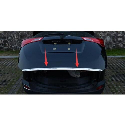 For Toyota RAV4 2013 2014 2015 2016 Tailgate Rear Door Bottom Cover Molding Trim Stainless Steel back door trim car Accessories