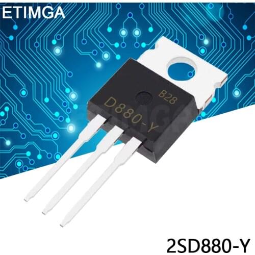 10PCS/LOT 2SD880-Y D880-Y TO-220 60V 3A 40W 2SD880 D880 Transistor