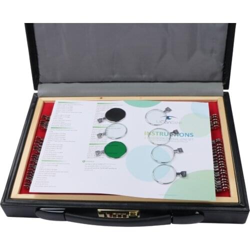 104 pcs Optical Trial Lens Set Metal Rim Leather Case + Free Trial Frame Gift