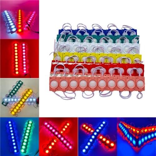 20pcs 2.4w waterproof 2835 LED Module Single Module One light Module Red Green Blue Yellow Pink 12v Lightbox Sign LOGO Module