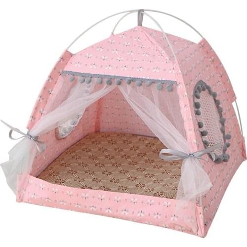 2020 Summer Dog Tent Breathable Pet Puppy House dog beds for small dogs Comfortable Removable Small Dog Bed Cave